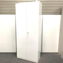 【省スペースに大収容！オフィス書類をスッキリ整理！■コクヨ　エディアシリーズ　両開き書庫　ホワイト　ハイキャビネット　■書類の整理に困ったらコレ！大きく開いて出し入れしやすい！【KOKUYO　EDIA】