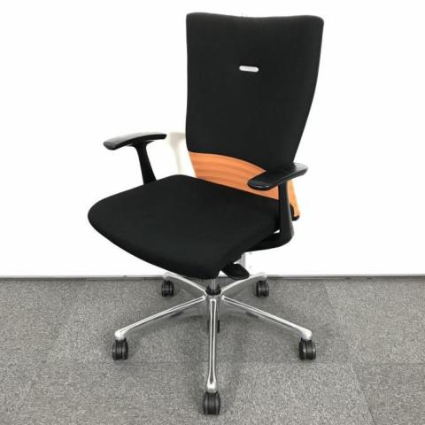 【中古】フィーゴチェア CJ45BR　FAM8 オカムラ（okamura） 肘付ハイバックチェア
