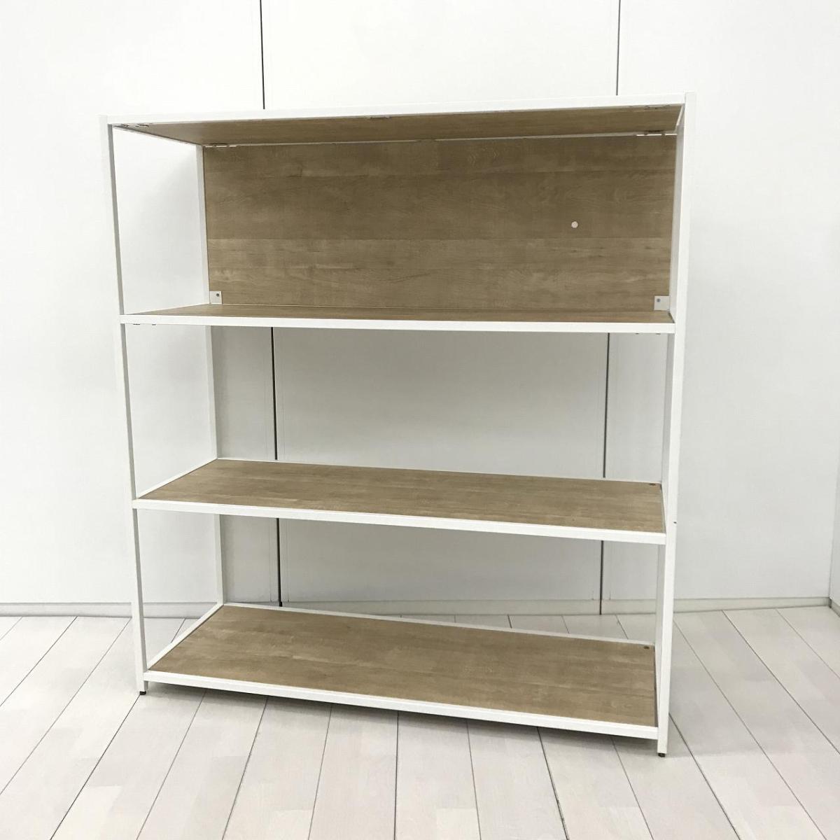 ※近日入荷商品※【オシャレに収納・展示可能！】■ラック　オープンシェルフ　■木目調ナチュラル天板　ホワイトフレーム　中古家具　九州最大級　《オフィスバスターズ福岡博多店は、福岡を拠点として、日本全国へ中古オフィス用品・オフィス家具を提供しております》
                        ライブスシェルフ
                                    中古
            