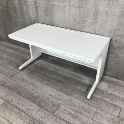 【幅広いワークスペースで作業効率アップ！引き出し付きタイプで収納も可能！】■オカムラ（okamura）製　アドバンス（ADVANCE）シリーズ　平机　W1400×D800×H720mm　■引き出し付き　■ホワイト