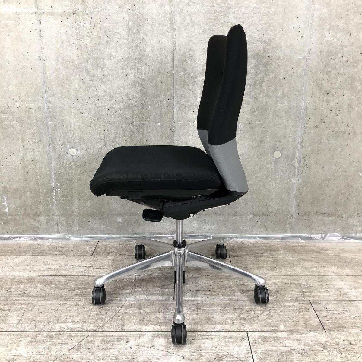 中古】フィーゴチェア オカムラ/okamura 肘無ミドルバックチェア