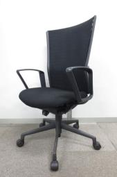 大量入荷／人気／定番／シンプル　◆UCHIDA／内田洋行製　◆Actdia／アクトディア　※本体カラー：ブラック　※肘若干スレ有