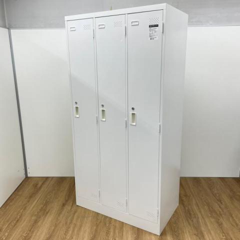 【中古】LKロッカー LK-N3SAWC コクヨ（KOKUYO） 3人用更衣ロッカー