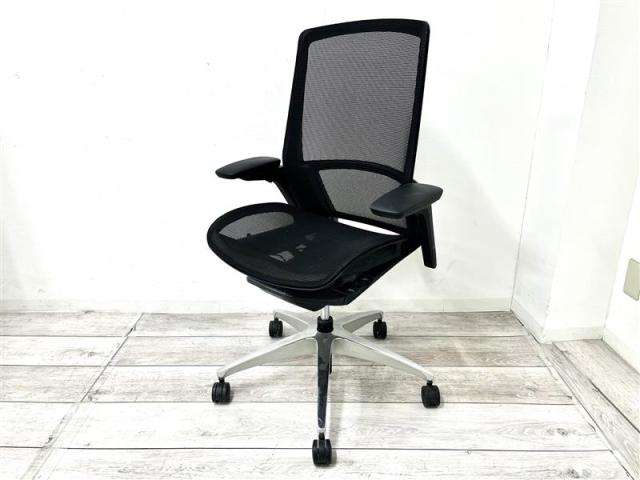 【中古】フィノラ ポリッシュ C785BR F1E1 オカムラ（okamura） 肘付ハイバックチェア