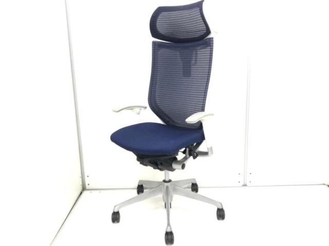 【中古】バロンチェア  オカムラ（okamura） 肘付ハイバックチェア