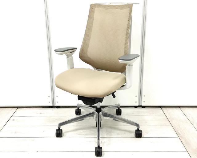 【中古】デュオラ メッシュ  コクヨ（KOKUYO） 肘付ハイバックチェア