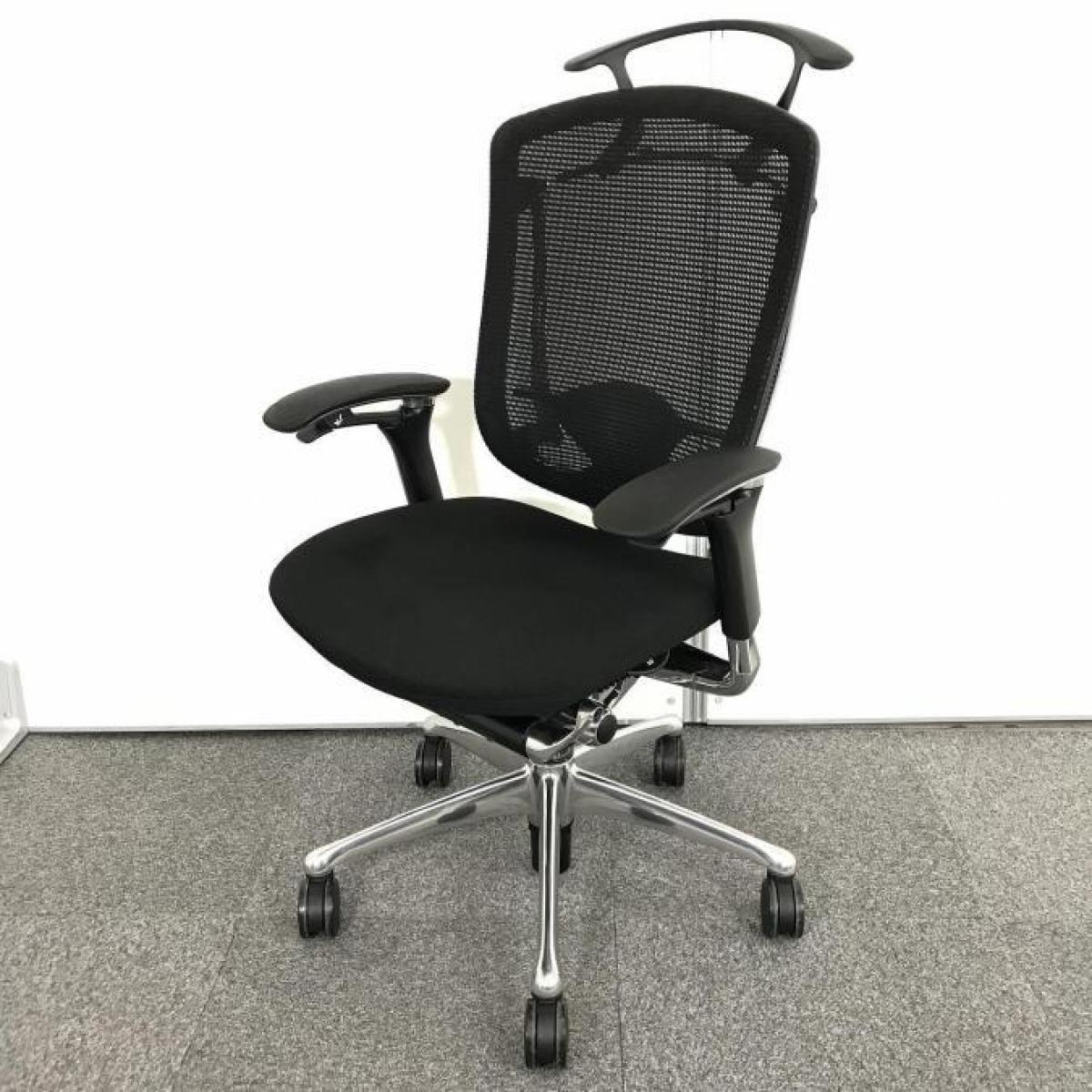 【最上位機種にふさわしい上質な座り心地！ハイグレードメッシュチェア！】■オカムラ（okamura）製　コンテッサ（Contessa）　肘付ハイバック　■ブラック　■可動肘　■コートハンガー付き　■背面メッシュ【入替セールにつき20%OFF！】
                        コンテッサチェア
                                    中古
            