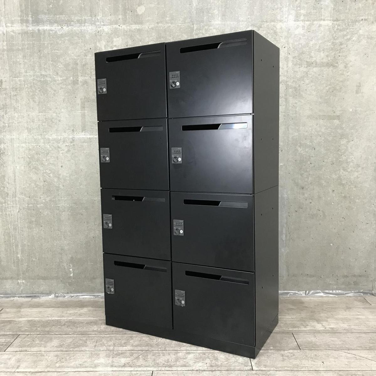 【固定席を持たないモバイルワーカーにもオススメ！人気のメールロッカー！】■コクヨ（KOKUYO）製　イノン（iNON）シリーズ8人用パーソナルロッカー　W900×D450×H1480㎜　■投函口付　■ブラック
                        iNON
                                    中古
            