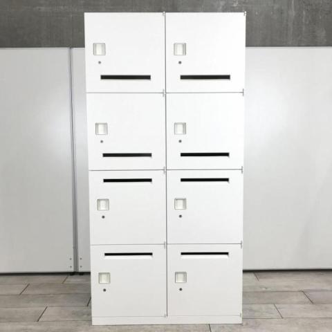 【中古】レクトラインロッカー 4BM13Y-ZA75 オカムラ（okamura） 8人用パーソナルロッカー