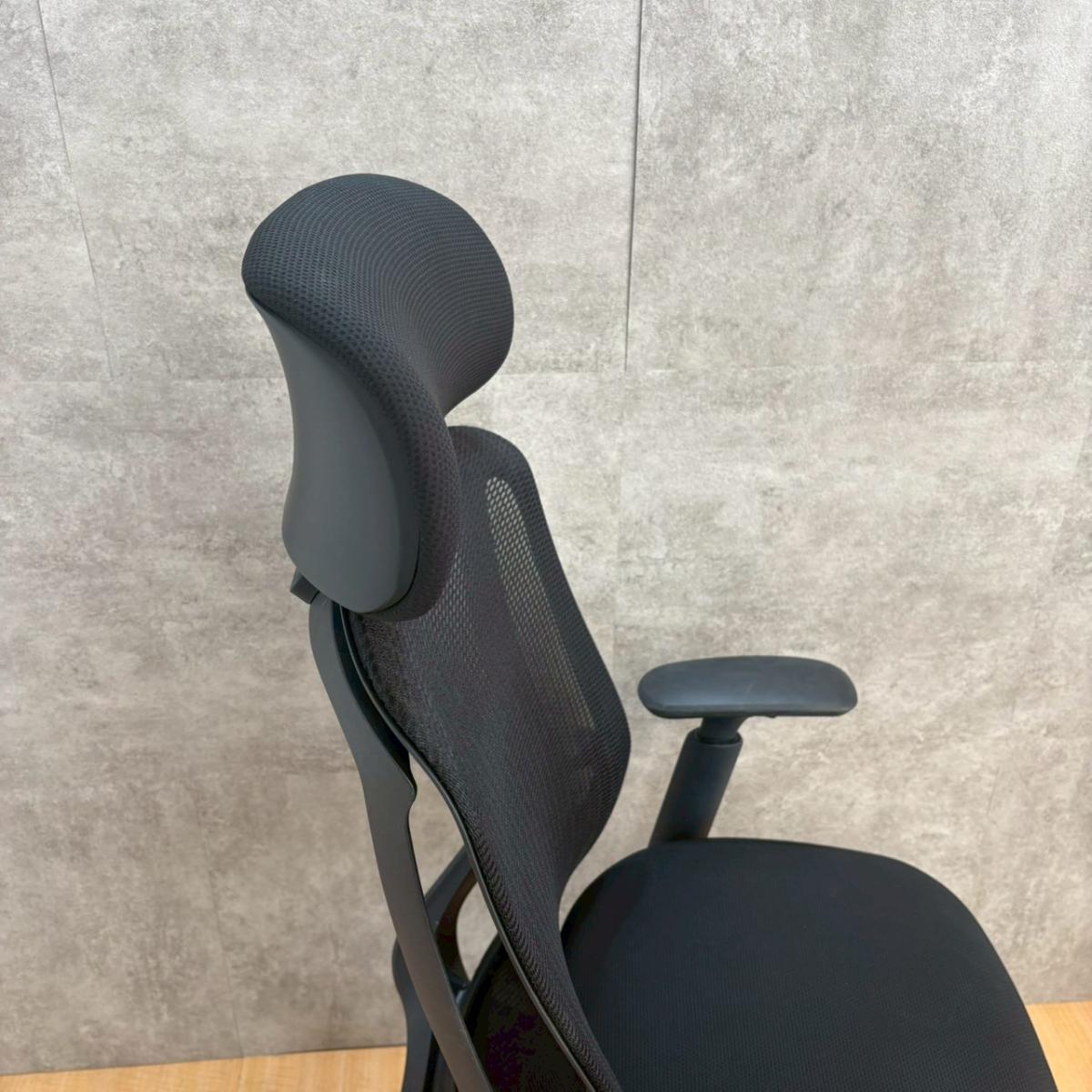 中古】シルフィーメッシュ オカムラ/okamura 肘付ハイバックチェア