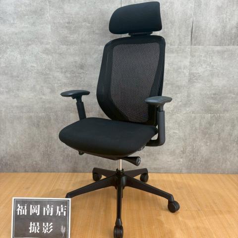 【中古】シルフィーメッシュ  オカムラ（okamura） 肘付ハイバックチェア