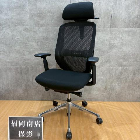 【中古】シルフィーメッシュ  オカムラ（okamura） 肘付ハイバックチェア