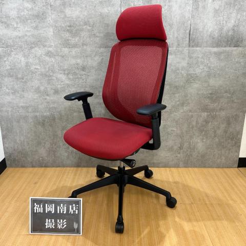 【中古】シルフィーメッシュ  オカムラ（okamura） 肘付ハイバックチェア