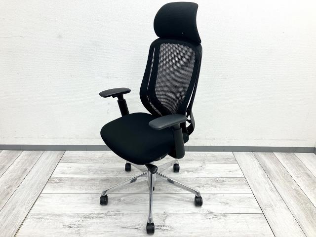 【中古】シルフィーメッシュ C68ABR FMP1 オカムラ（okamura） 肘付ハイバックチェア