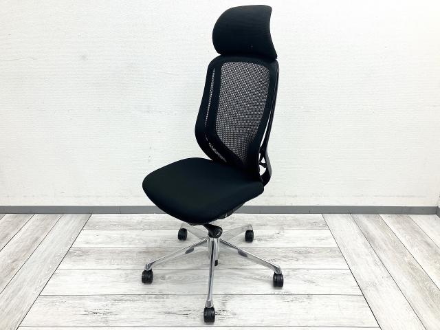 【中古】シルフィーメッシュ C68ABR FMP1 オカムラ（okamura） 肘無ハイバックチェア