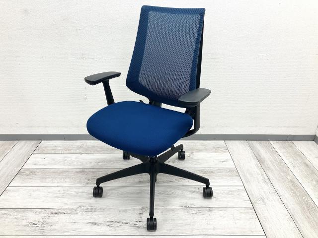 【中古】デュオラ クッション CRSG3000E6N コクヨ（KOKUYO） 肘付ハイバックチェア