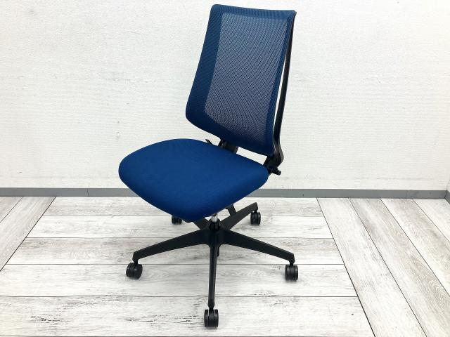 【中古】デュオラ クッション CRSG3000E6N コクヨ（KOKUYO） 肘無ハイバックチェア