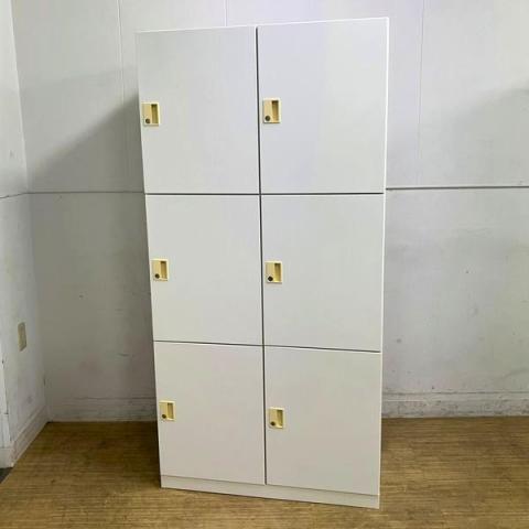 【中古】エディアロッカー BWUH-RN62X79SAW コクヨ（KOKUYO） 6人用パーソナルロッカー