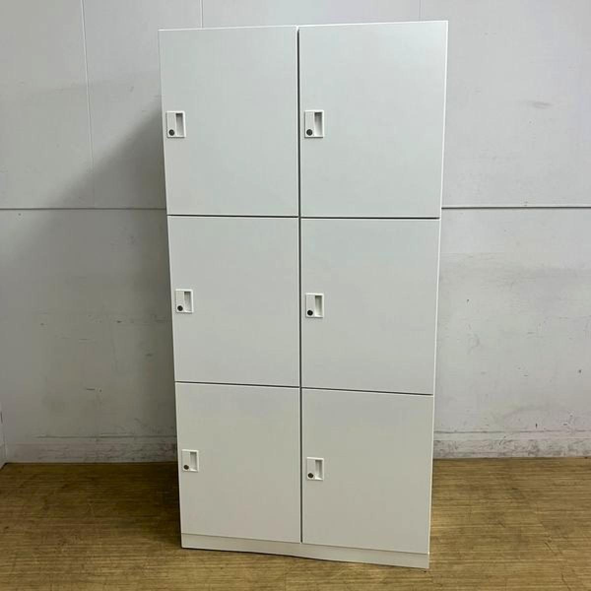 【在庫入替セール】6人用パーソナルロッカー　コクヨ　エディア　ホワイト　鍵付き　シリンダー錠【愛知・名古屋・豊田・静岡・浜松】
                        エディアロッカー
                                    中古
            