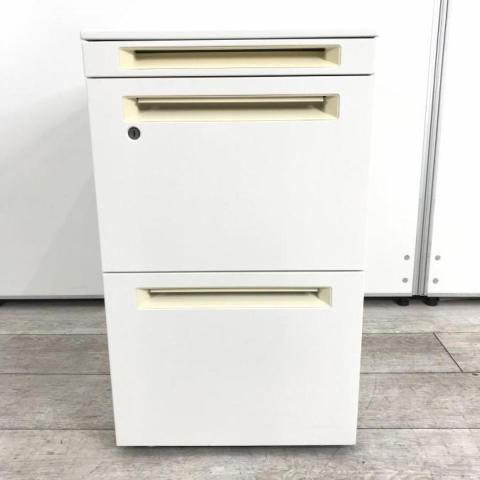 【中古】アドバンス  オカムラ（okamura） ワゴン3段