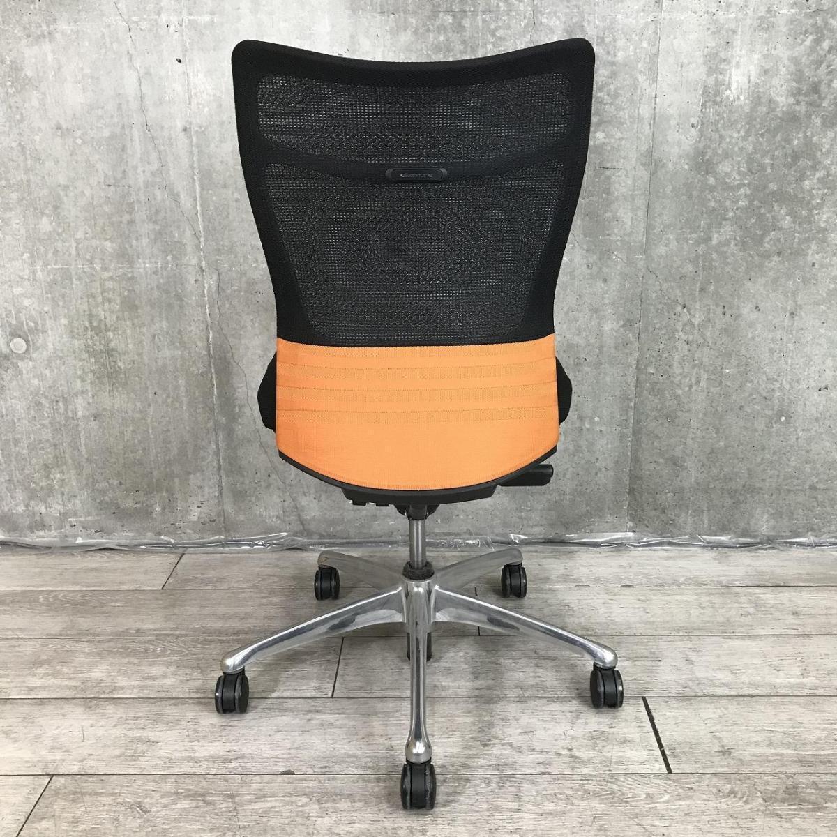 中古】フィーゴチェア オカムラ/okamura 肘無ミドルバックチェア