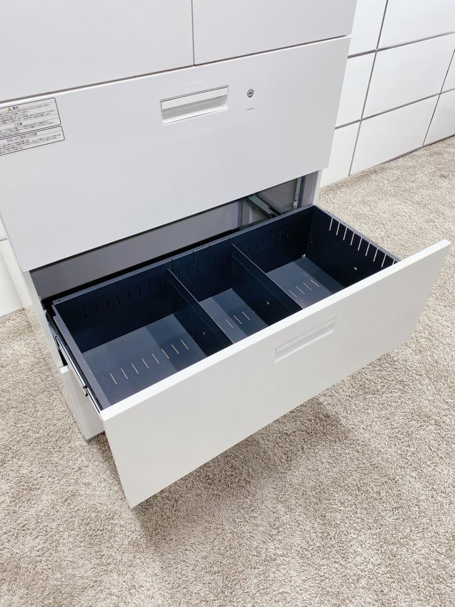 中古】L6 L6-105H-3 L6-105A プラス/PLUS ハイキャビネット／両開き＋3