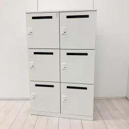 【荷物をしっかり収納！】■イトーキ（ITOKI）製　サフィ（suffi）シリーズ　6人用パーソナルロッカー　■W900×D450×H1440mm　■ダイヤル錠　■ホワイト　【弊社使用欄：A01050807】