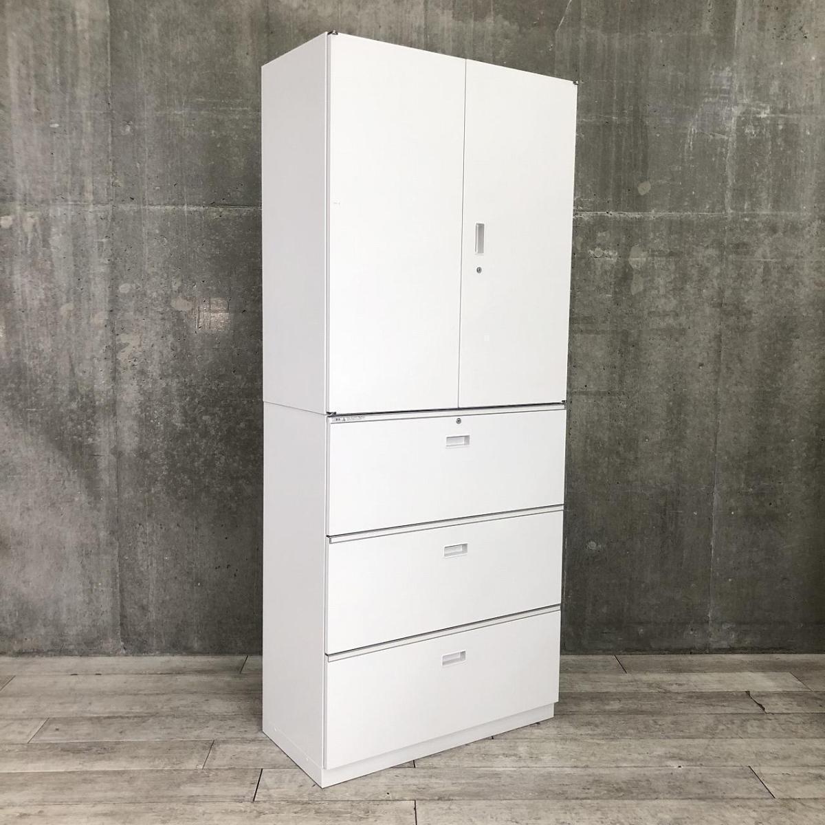 中古】シンライン イトーキ/ITOKI ハイキャビネット／両開き＋3段