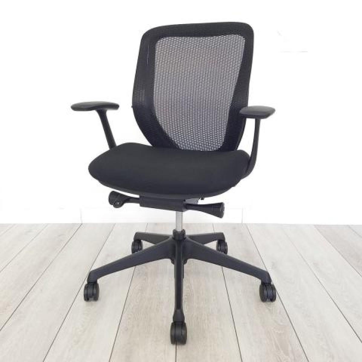 中古】シルフィーメッシュ オカムラ/okamura 肘付ローバックチェア