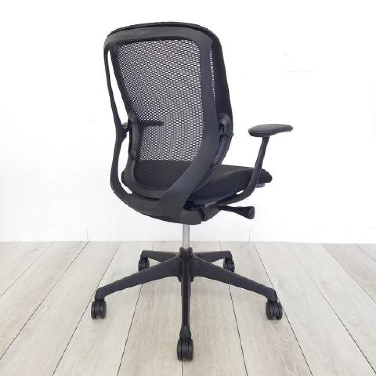 中古】シルフィーメッシュ オカムラ/okamura 肘付ローバックチェア