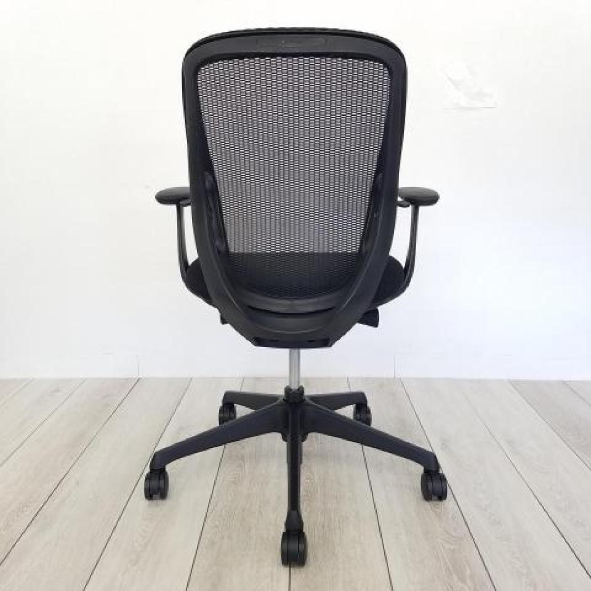 中古】シルフィーメッシュ オカムラ/okamura 肘付ローバックチェア