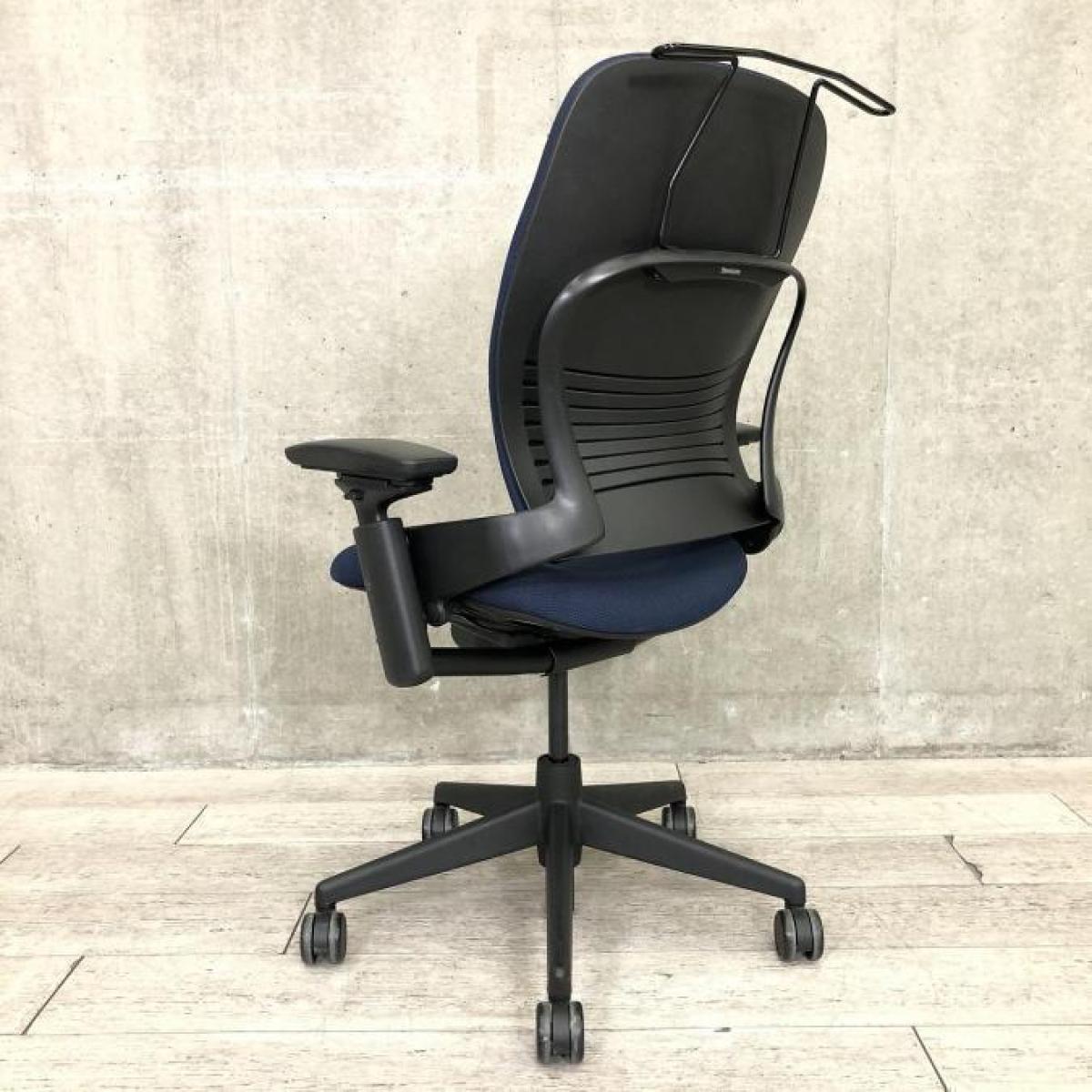 中古】リープV2 Steelcase/スチールケース 肘付ハイバックチェア