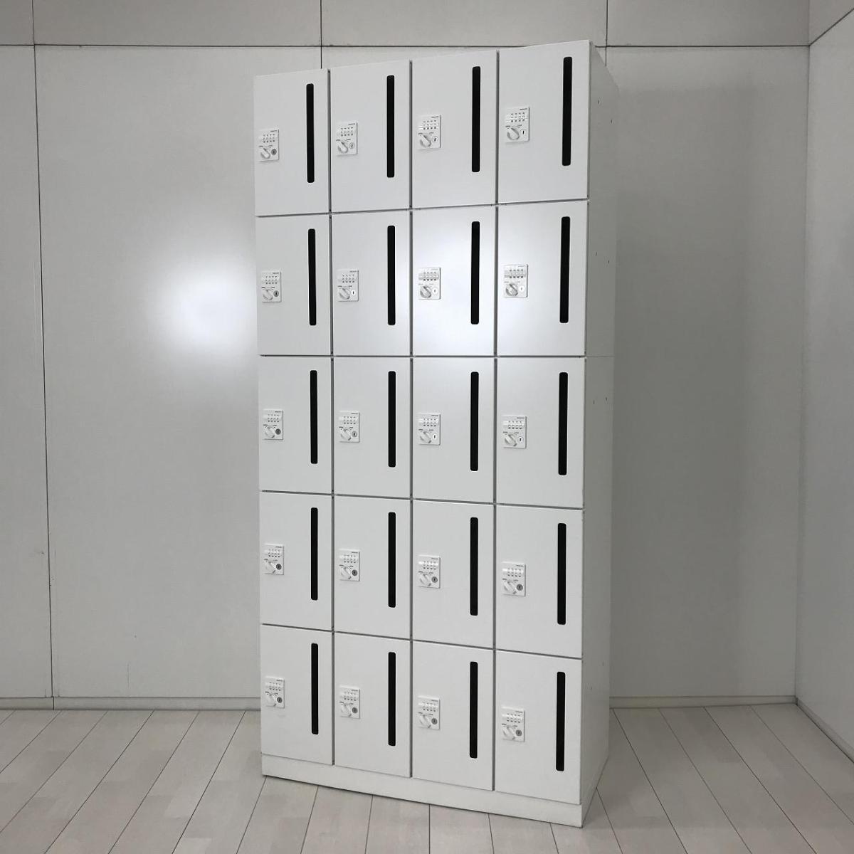 【省スペースに多人数分ご利用頂けます！】■コクヨ製　20人用メールロッカー　ダイヤル錠式　投函口有り　H1910㎜　■フリーアドレスオフィスに最適！パーソナルロッカー！【KOKUYO　iNON】【ABW】
                        iNON
                                    中古
            