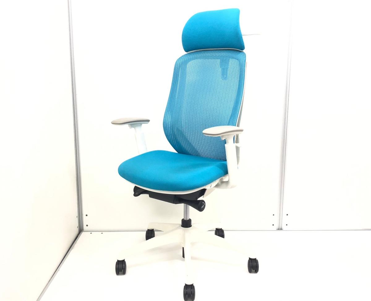 中古】シルフィーメッシュ オカムラ/okamura 肘付ハイバックチェア