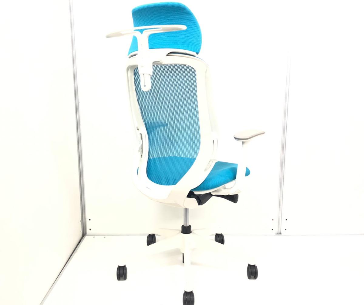 中古】シルフィーメッシュ オカムラ/okamura 肘付ハイバックチェア