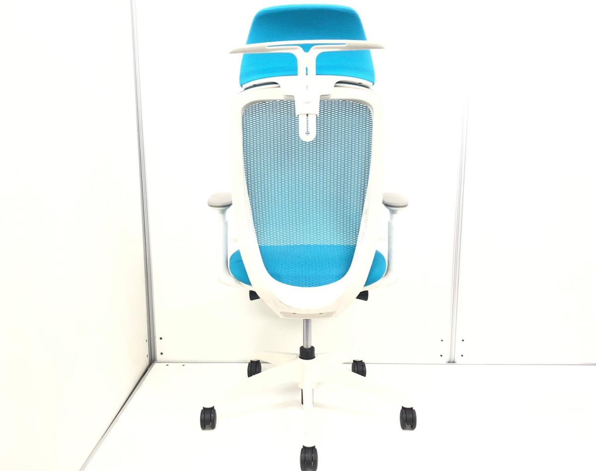 中古】シルフィーメッシュ オカムラ/okamura 肘付ハイバックチェア