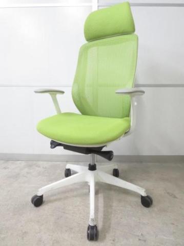 【中古】シルフィーメッシュ C64AXW-FMP5 オカムラ（okamura） 肘付ハイバックチェア