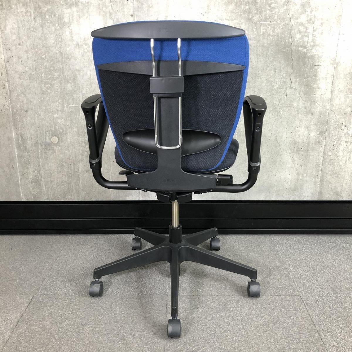 中古】プラオチェア KE-246GH-T1T1N7 イトーキ/ITOKI 肘付ローバック 