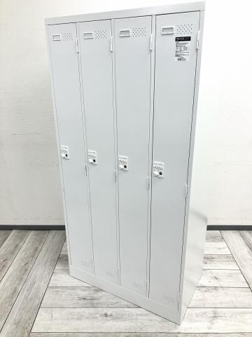 【中古】LKロッカー LK-DN４SAWN コクヨ（KOKUYO） 4人用更衣ロッカー