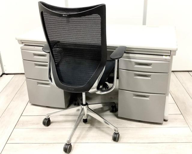 【中古】SD-Vシリーズ DS20VD-MB51 　/　CZ-046MACSNB-WE オカムラ（okamura） 平デスクセット