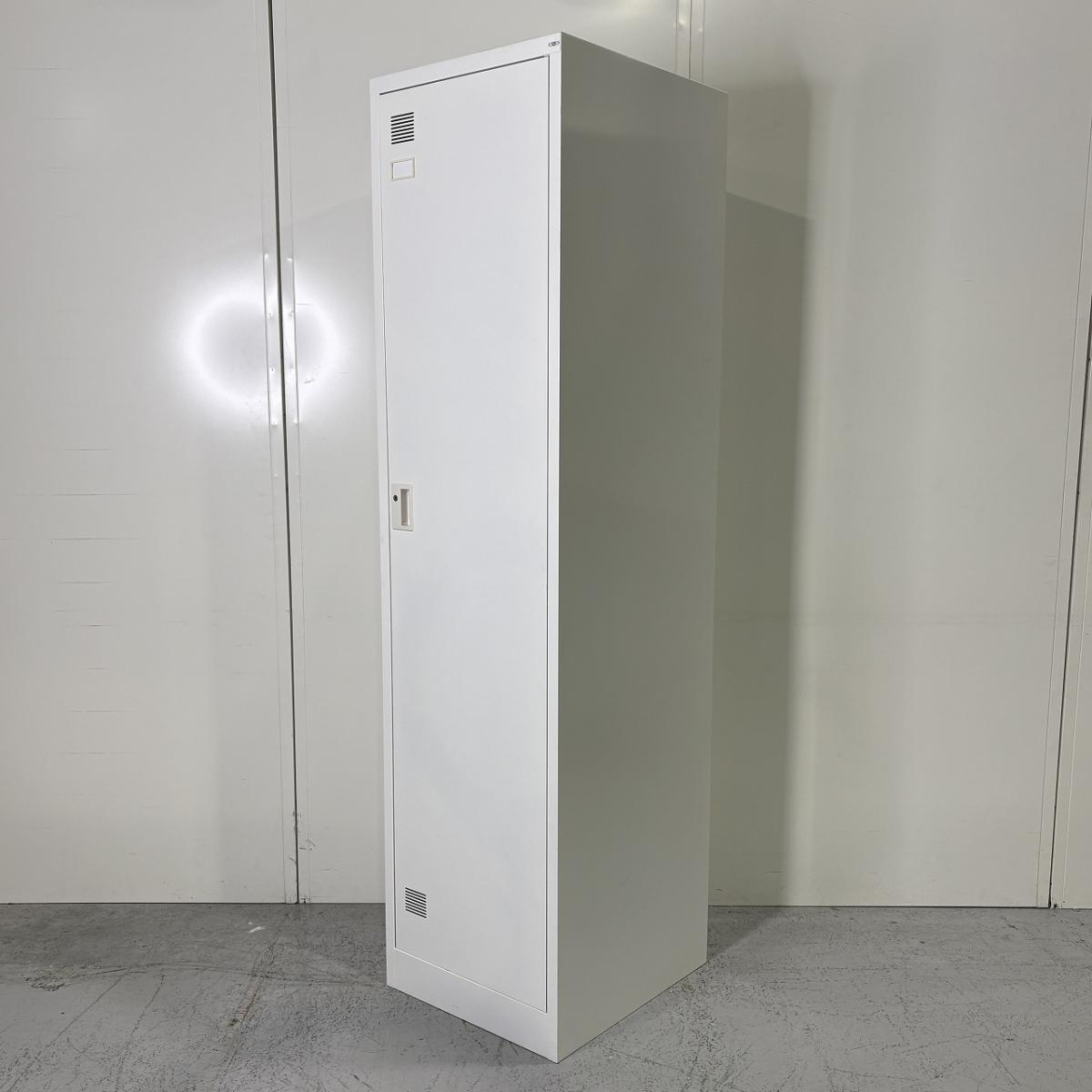 【安心の国内メーカー！掃除用具入れにもおすすめ！】■東洋事務器工業㈱製　FLKロッカーシリーズ　1人用更衣ロッカー　縦型ロッカー　■W455×D515×1790mm　■シリンダー錠　■ホワイト
                        その他シリーズ
                                    中古
            