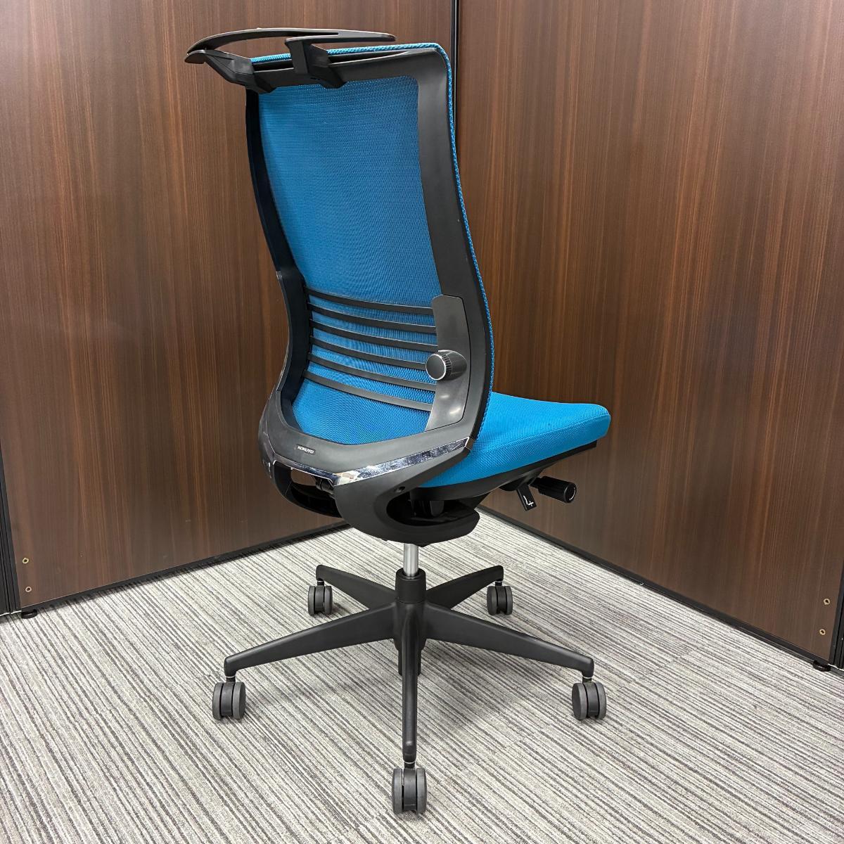 中古】ベゼル 樹脂脚 コクヨ/KOKUYO 肘無ハイバックチェア 576450