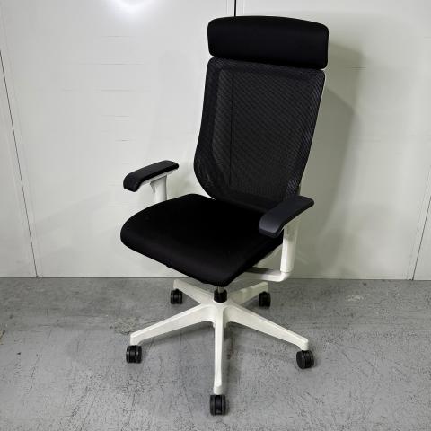 【中古】ミレッザ ロッキング有 KF-917JBEW9T1T1 イトーキ（ITOKI） 肘付ハイバックチェア