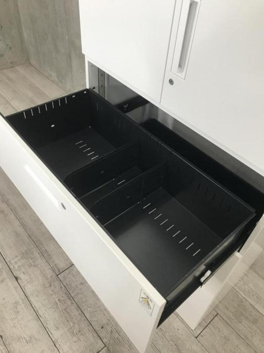 中古】エディア コクヨ/KOKUYO ハイキャビネット／両開き＋3段ラテラル