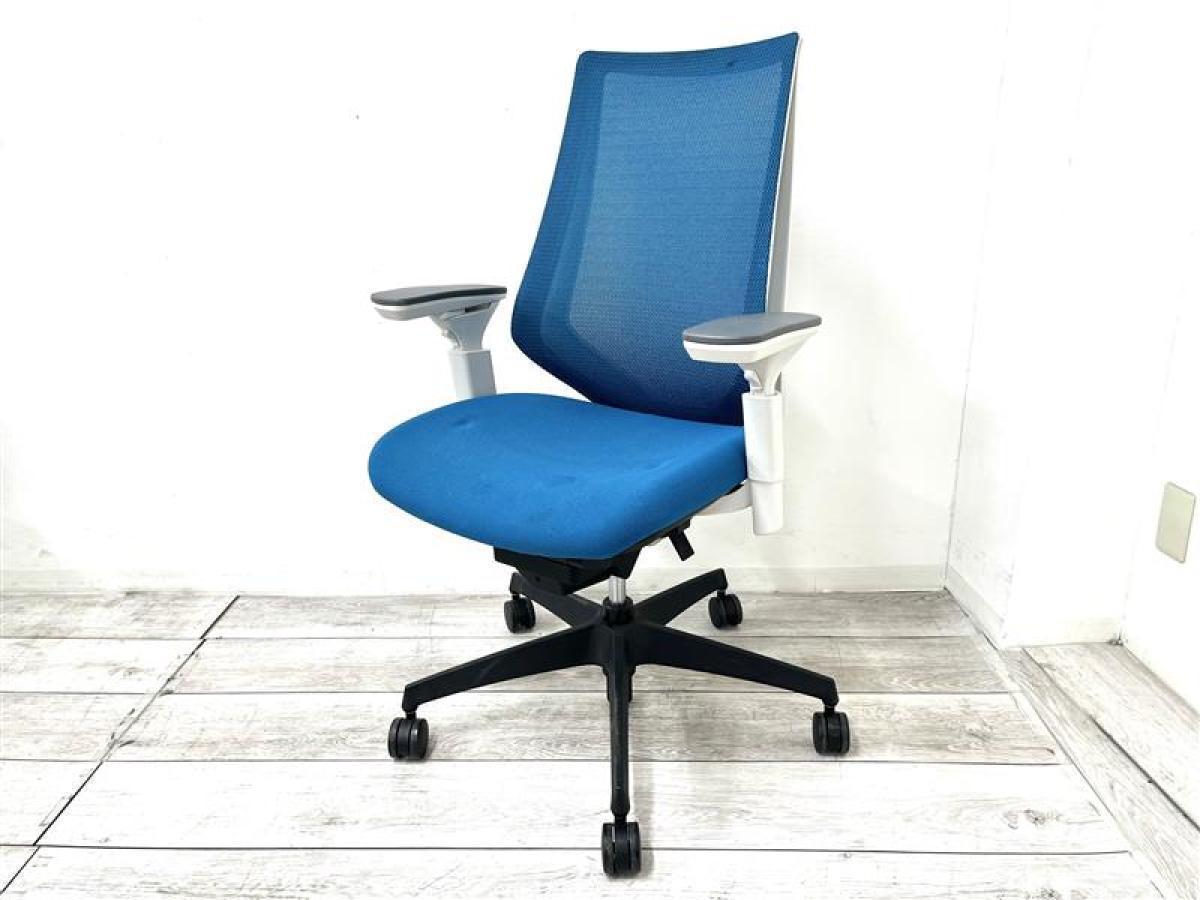 中古】デュオラ メッシュ コクヨ/KOKUYO 肘付ハイバックチェア 576511