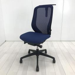 【前傾チルト機能付き！オカムラ製品で最も人気を集める高機能メッシュチェア！】■オカムラ（okamura）製　シルフィー（Sylphy）チェア　肘無ハイバック　■背面メッシュ　■ブルー　【弊社使用欄：A01055814 K】