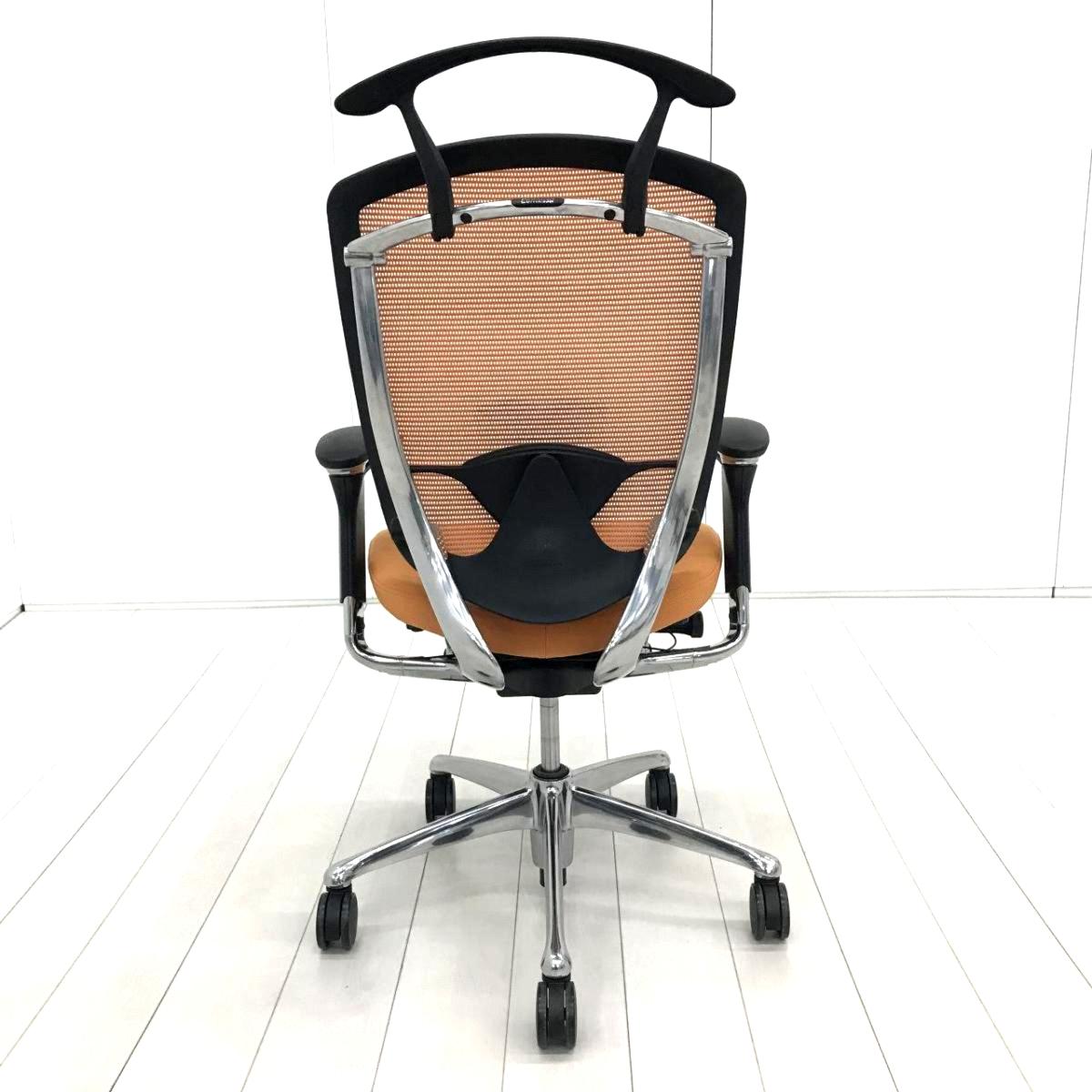中古】コンテッサチェア CM32AB FBF8 オカムラ/okamura 肘付ハイバック