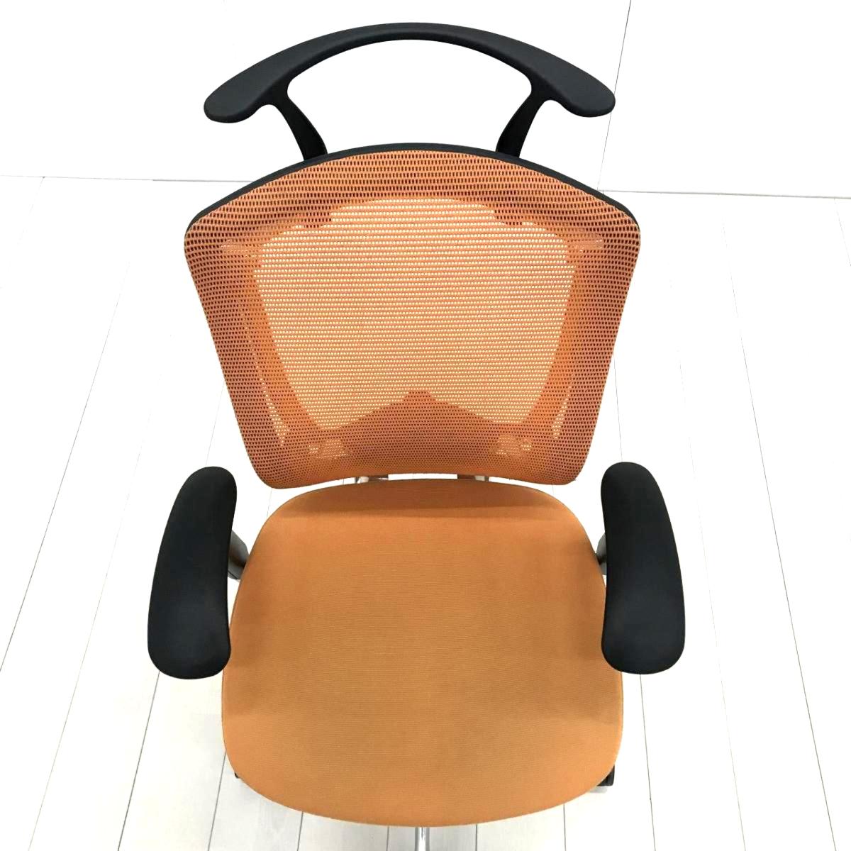 中古】コンテッサチェア CM32AB FBF8 オカムラ/okamura 肘付ハイバック