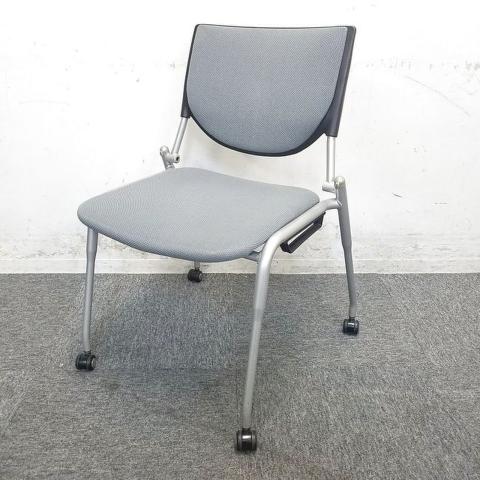 【中古】プロスタック  オカムラ（okamura） スタッキングチェア