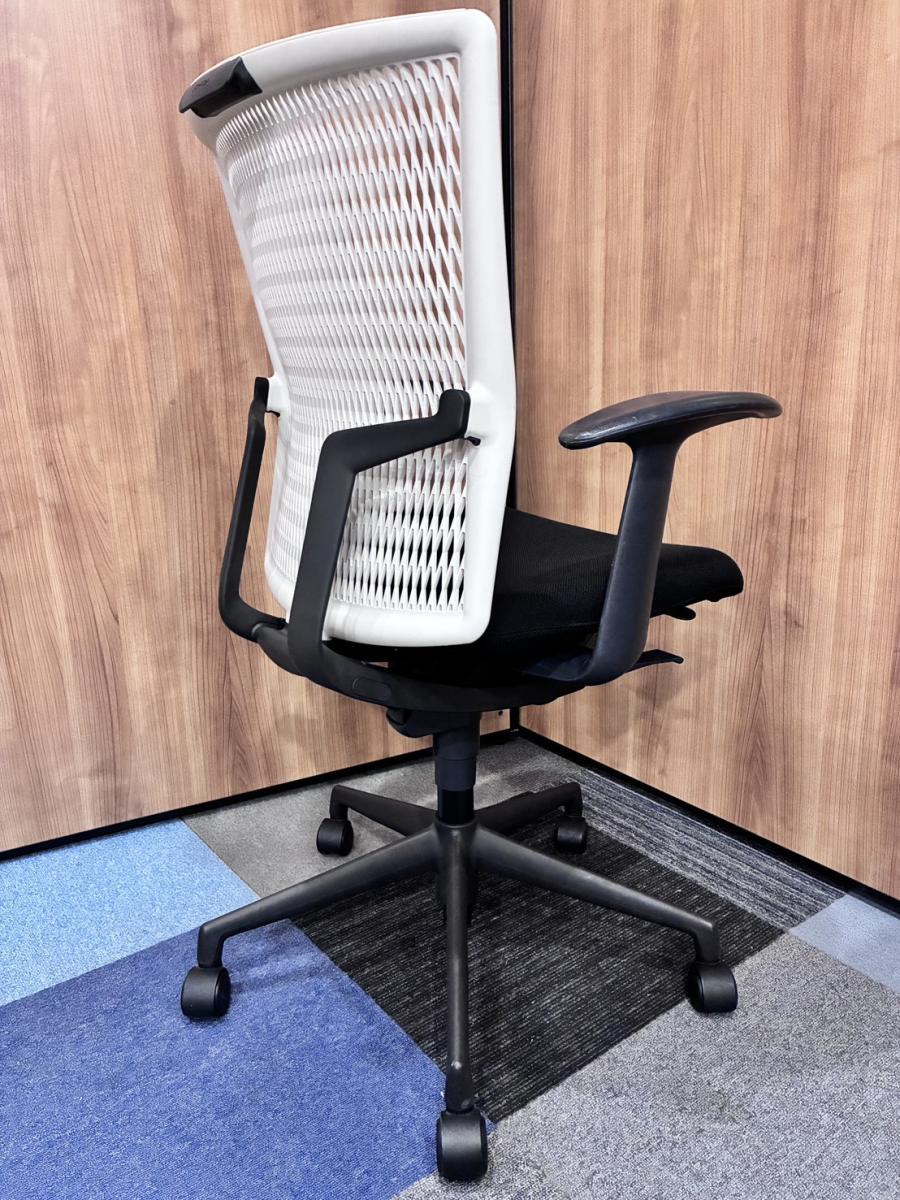中古】アクトディアチェア AA-10W ウチダ/UCHIDA 肘付ハイバックチェア